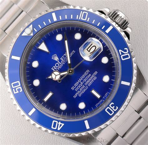 rolex submariner 16610 stainless steel blue dial & bezel|Rolex Submariner 16610 price.